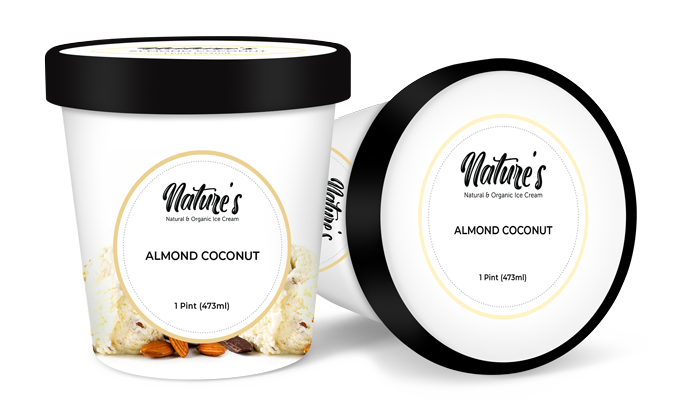 Almond coconut ice cream