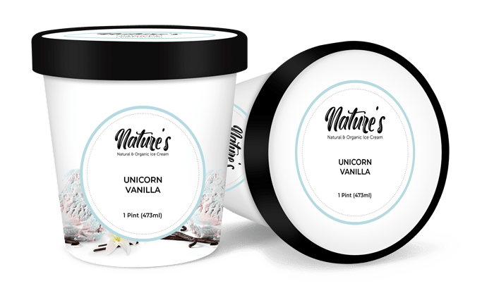 unicorn vanilla ice cream