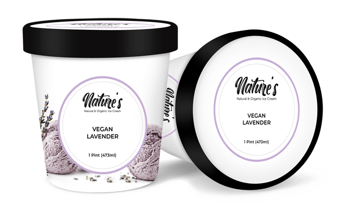 vegan lavender ice cream