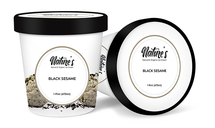 black sesame ice cream