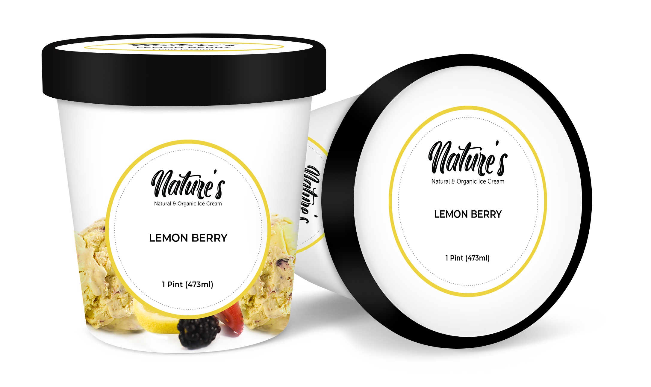 lemon berry ice cream