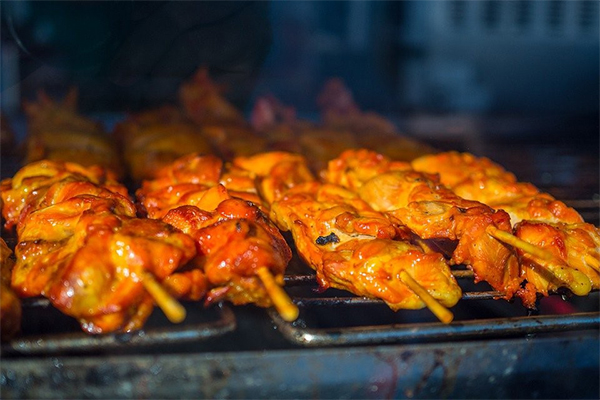 BBQ chicken kababs