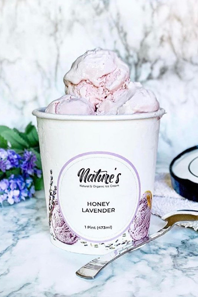 honey lavender ice cream-Nature's