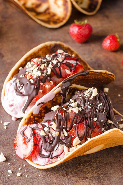 Ice cream tacos