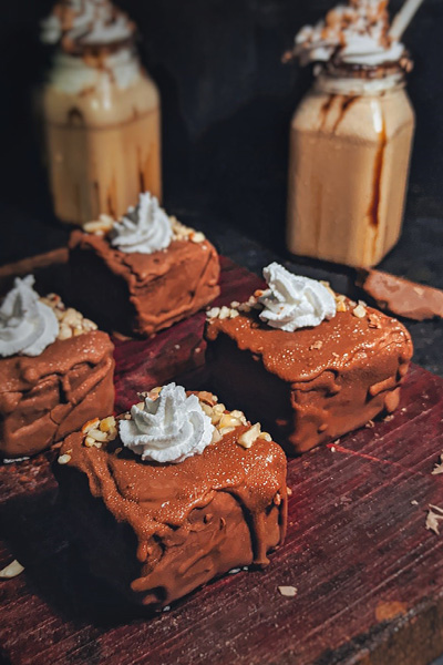 Brownie ice cream sandwich