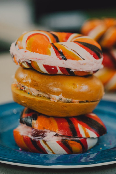 Donut ice cream sandwich