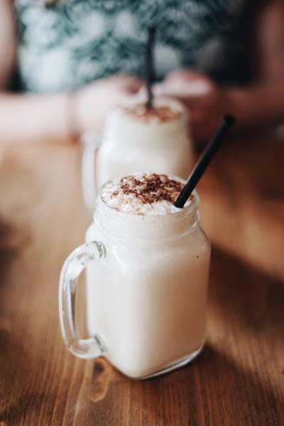 Coffee ice cream shake