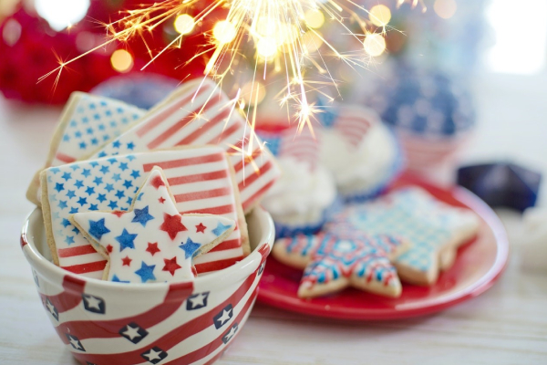 Red, White, and Blue Cookie Dough